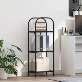 Grāmatu Plaukts Melns Ozols 40 X 30 X 109 Cm Inženierijas Koks Vidaxl