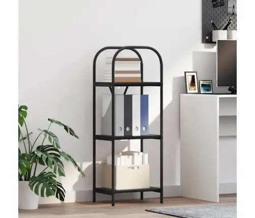 Grāmatu Plaukts Melns Ozols 40 X 30 X 109 Cm Inženierijas Koks Vidaxl