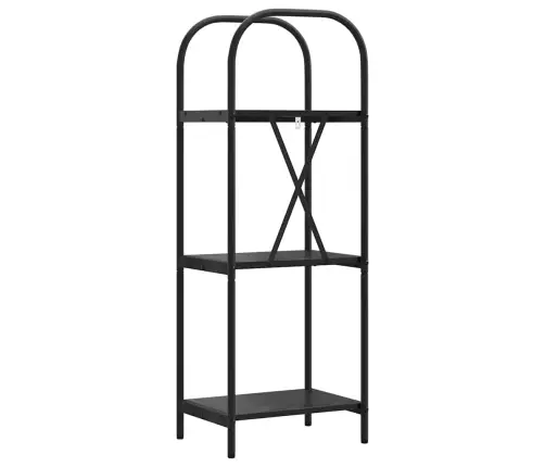 Grāmatu Plaukts Melns Ozols 40 X 30 X 109 Cm Inženierijas Koks Vidaxl
