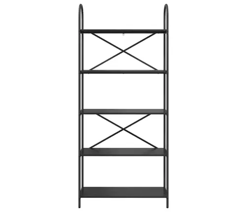 Grāmatu Plaukts Melns Ozols 80 X 30 X 183 Cm Inženierijas Koks Vidaxl