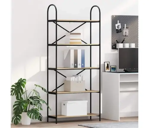 Raamatukapp Sonoma Tamm 80 X 30 X 183 Cm Tehispuit