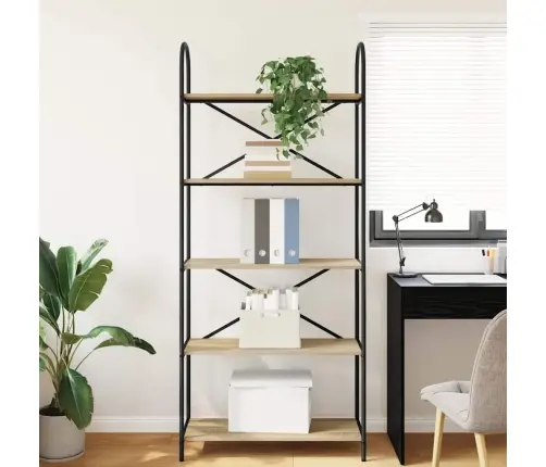 Raamatukapp Sonoma Tamm 80 X 30 X 183 Cm Tehispuit