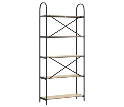 Raamatukapp Sonoma Tamm 80 X 30 X 183 Cm Tehispuit