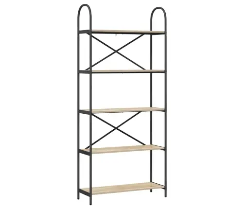 Raamatukapp Sonoma Tamm 80 X 30 X 183 Cm Tehispuit