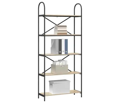 Raamatukapp Sonoma Tamm 80 X 30 X 183 Cm Tehispuit