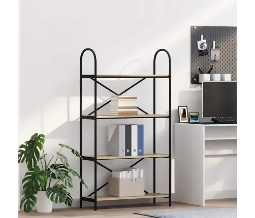 Raamatukapp Sonoma Tamm 80 X 30 X 146 Cm Tehispuit