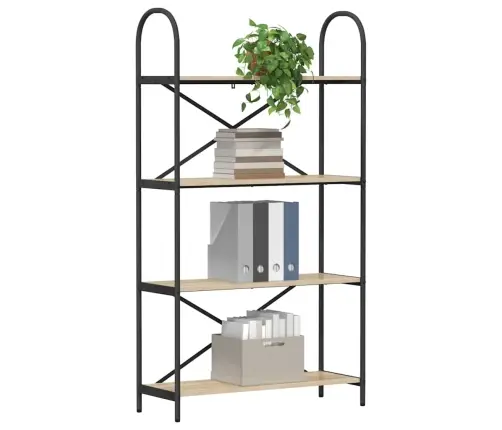 Raamatukapp Sonoma Tamm 80 X 30 X 146 Cm Tehispuit