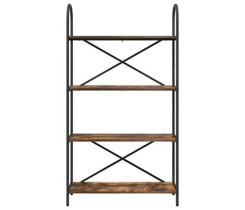 Grāmatu Plaukts Dūmakaina Ozolkoka 80 X 30 X 146 Cm Vidaxl