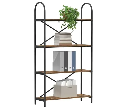 Grāmatu Plaukts Dūmakaina Ozolkoka 80 X 30 X 146 Cm Vidaxl