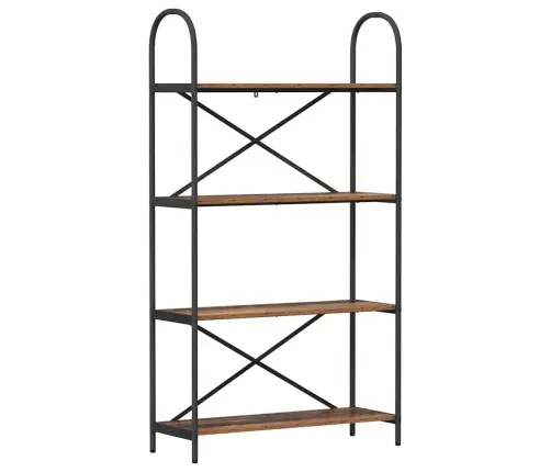 Grāmatu Plaukts Vecs Koks 80 X 30 X 146 Cm Inženierijas Koks Vidaxl