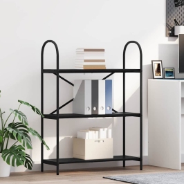 Grāmatu Plaukts Melns Ozols 80 X 30 X 109 Cm Inženierijas Koks Vidaxl
