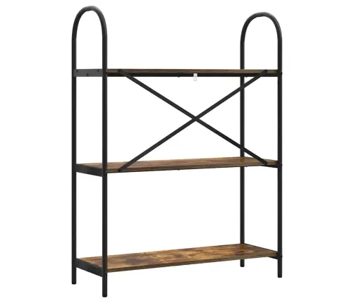 Grāmatu Plaukts Dūmakaina Ozolkoka 80 X 30 X 109 Cm Vidaxl