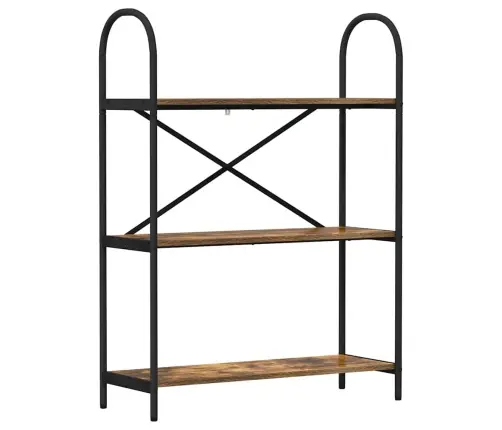 Grāmatu Plaukts Dūmakaina Ozolkoka 80 X 30 X 109 Cm Vidaxl