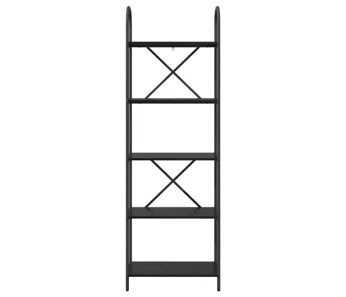 Grāmatu Plaukts Melns Ozols 60 X 30 X 183 Cm Inženierijas Koks Vidaxl