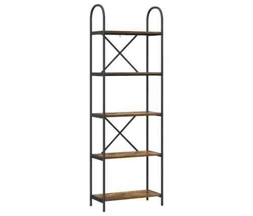 Grāmatu Plaukts Dūmakaina Ozolkoka 60 X 30 X 183 Cm Vidaxl