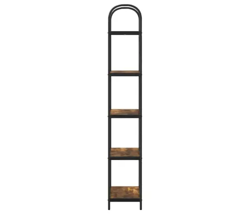 Grāmatu Plaukts Dūmakaina Ozolkoka 60 X 30 X 183 Cm Vidaxl