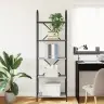 Grāmatu Plaukts Pelēka Sonomas Ozola 60 X 30 X 183 Cm Vidaxl