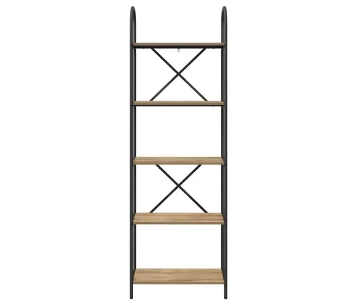 Knygų Lentyna Artisano Ąžuolo 60 X 30 X 183 Cm Apdirbta Mediena