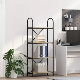 Raamatukapp Sonoma Tamm 60 X 30 X 146 Cm Tehispuit