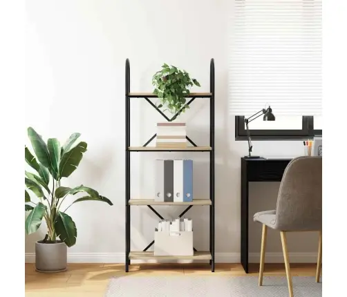 Raamatukapp Sonoma Tamm 60 X 30 X 146 Cm Tehispuit