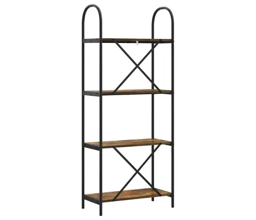 Grāmatu Plaukts Dūmakaina Ozolkoka 60 X 30 X 146 Cm Vidaxl