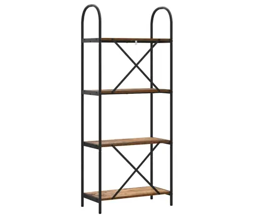 Grāmatu Plaukts Vecs Koks 60 X 30 X 146 Cm Inženierijas Koks Vidaxl