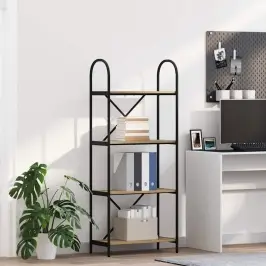 Raamatukapp Käsitöötamm 60 X 30 X 146 Cm Tehispuit