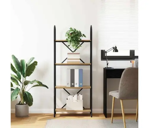 Knygų Lentyna Amatininkų Ąžuolas 60 X 30 X 146 Cm