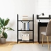 Raamatukapp Must Tamm 60 X 30 X 109 Cm Tehispuit