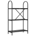 Raamatukapp Must Tamm 60 X 30 X 109 Cm Tehispuit