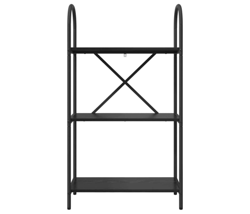 Raamatukapp Must Tamm 60 X 30 X 109 Cm Tehispuit