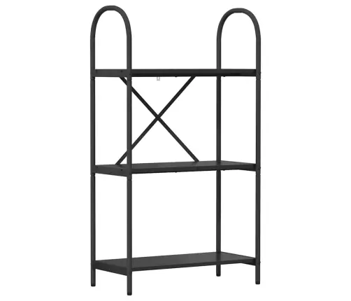 Grāmatu Plaukts Melns Ozols 60 X 30 X 109 Cm Inženierijas Koks Vidaxl