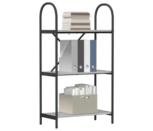 Grāmatu Plaukts Pelēka Sonomas Ozola 60 X 30 X 109 Cm Vidaxl