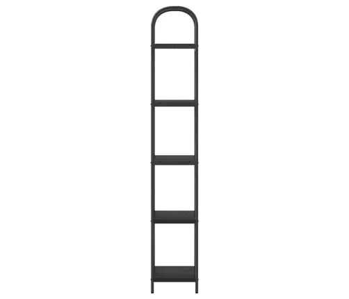 Grāmatu Plaukts Melns Ozols 40 X 30 X 183 Cm Inženierijas Koks Vidaxl