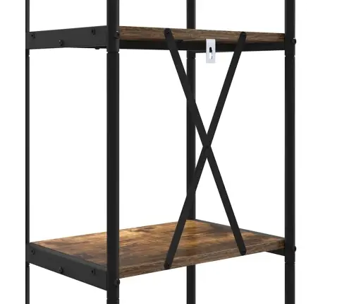 Grāmatu Plaukts Dūmakaina Ozolkoka 40 X 30 X 183 Cm Vidaxl