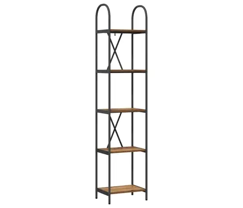 Grāmatu Plaukts Vecs Koks 40 X 30 X 183 Cm Inženierijas Koks Vidaxl