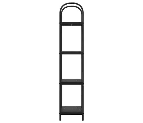 Grāmatu Plaukts Melns Ozols 40 X 30 X 146 Cm Inženierijas Koks Vidaxl