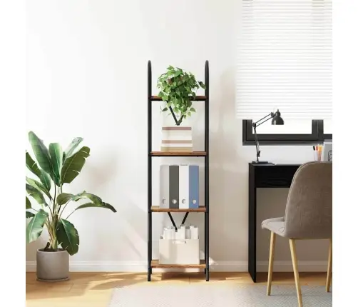 Grāmatu Plaukts Vecs Koks 40 X 30 X 146 Cm Inženierijas Koks Vidaxl