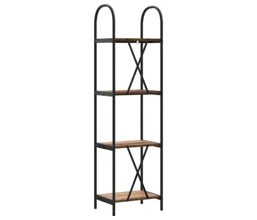 Grāmatu Plaukts Vecs Koks 40 X 30 X 146 Cm Inženierijas Koks Vidaxl