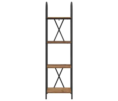 Grāmatu Plaukts Vecs Koks 40 X 30 X 146 Cm Inženierijas Koks Vidaxl