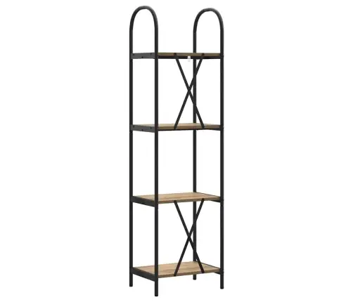 Knygų Lentyna Artisano Ąžuolo 40 X 30 X 146 Cm Apdirbta Mediena