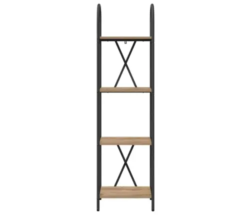 Knygų Lentyna Artisano Ąžuolo 40 X 30 X 146 Cm Apdirbta Mediena