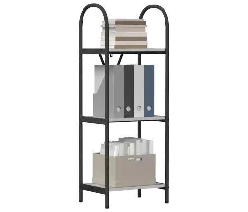 Grāmatu Plaukts Pelēka Sonomas Ozola 40 X 30 X 109 Cm Vidaxl