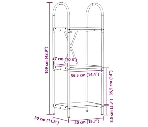 Grāmatu Plaukts Vecs Koks 40 X 30 X 109 Cm Inženierijas Koks Vidaxl Grāmatu Plaukts Vecs Koks 40 X 30 X 109 Cm Inženierijas Koks Vidaxl