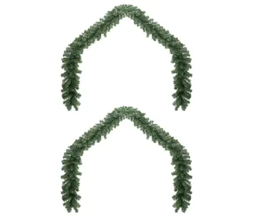 Ziemassvētku Virtene 2 Pcs Zaļa 40 M Pvc Vidaxl