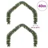 Ziemassvētku Virtene 2 Pcs Zaļa 40 M Pvc Vidaxl