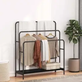 Drabužių Stalčius Su Lentyna Juoda Ąžuolo 90 X 30 X 100.5 Cm