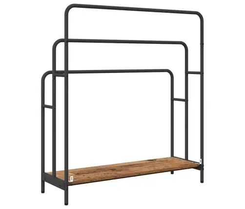 Riidepuu Riiuliga Vana Puit 90 X 30 X 100,5 Cm Tehispuit