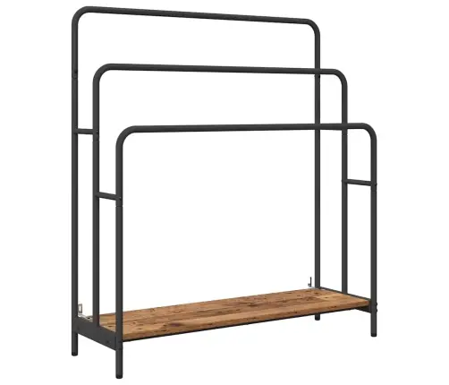 Riidepuu Riiuliga Vana Puit 90 X 30 X 100,5 Cm Tehispuit