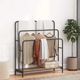 Auduma Statīvs Ar Plauktu Amatnieku Ozola 90 X 30 X 100.5 Cm Vidaxl